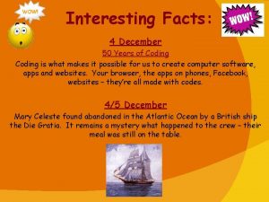 Interesting Facts 4 December 50 Years of Coding