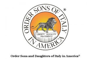 Order sons of italy in america