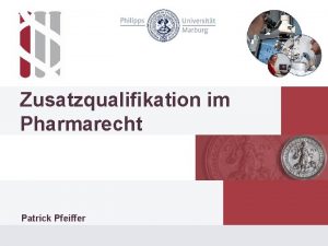 Zusatzqualifikation pharmarecht