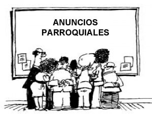 Anuncios parroquiales