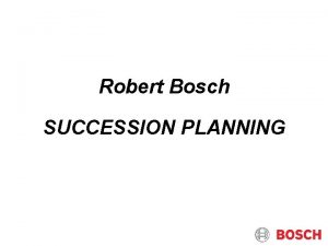 Principles of succession planning