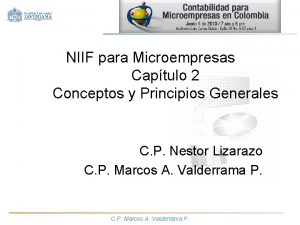 NIIF para Microempresas Captulo 2 Conceptos y Principios