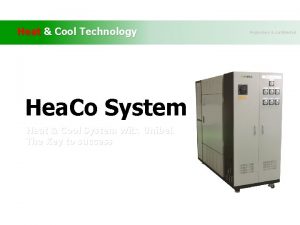 Heat Cool Technology Hea Co System Heat Cool