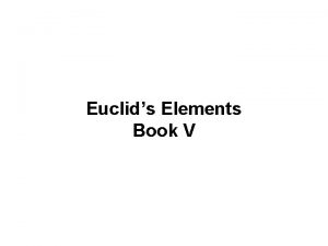 Euclids Elements Book V Euclid Definitions V 1