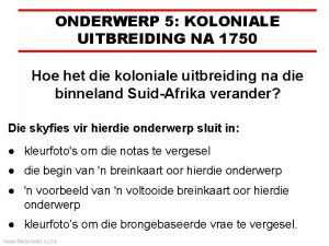 Koloniale uitbreiding na 1750