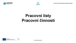 Pracovn listy Pracovn innosti www klokanovyskolky cz Tmata