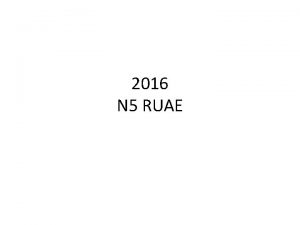 2016 N 5 RUAE 1 Look at lines