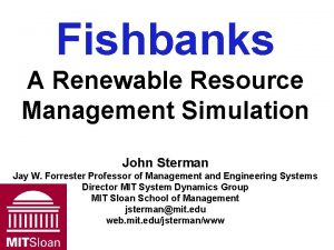 Fish bank simulation