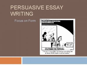 Writing an essay