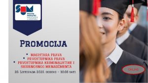 Promocija MAGISTARA PRAVA PRVOSTUPNIKA KRIMINALISTIKE I SIGURNOSNOG MENADMENTA