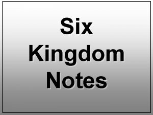 Kingdom characteristics chart