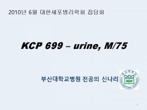 Urine cytospin 3 5 Microscopic findings Presentation Moderate