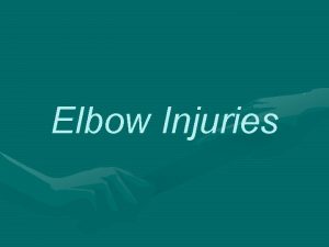 Elbow anatomy