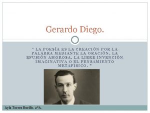 Gerardo diego biografia