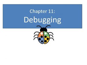 Definition of debugging