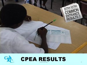 Cpea results 2012 grenada