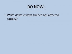 What makes a scientist