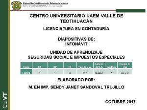 CENTRO UNIVERSITARIO UAEM VALLE DE TEOTIHUACN LICENCIATURA EN