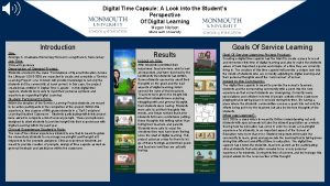 Digital time capsule for students