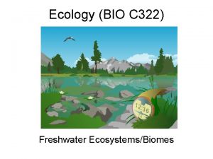 Ecology BIO C 322 Freshwater EcosystemsBiomes Types of