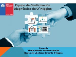 Equipo de Confirmacin Diagnstica de OHiggins Convenio SENDAMINSALSENAMEGENCHI