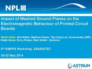 Impact of Meshed Ground Planes on the Electromagnetic
