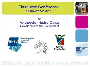 Ekurhuleni Conference 18 November 2015 on Aerotropolis Industrial