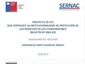 PROYECTO DE LEY QUE FORTALECE LA INSTITUCIONALIDAD DE