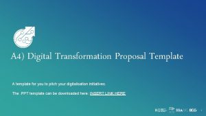 Digital transformation proposal template