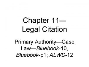 Secondary authority