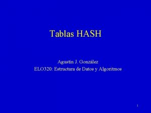 Hashing cerrado Hashing cerrado