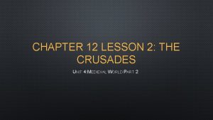 Lesson 4 the late middle ages