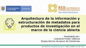 Arquitectura de la informacin y estructuracin de metadatos