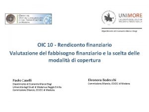 OIC 10 Rendiconto finanziario Valutazione del fabbisogno finanziario