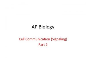 AP Biology Cell Communication Signaling Part 2 Phosphorylation