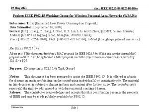 19 May 2021 doc IEEE 802 15 09