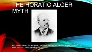 Horatio alger myth