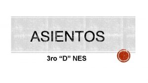 3 ro D NES Documentos comerciales Asientos Balance
