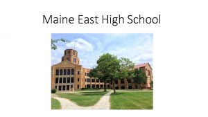 Maine East High School History Maine East High
