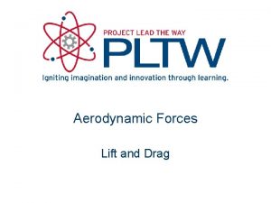Aerodynamic Forces Lift and Drag Lift Equation Lift