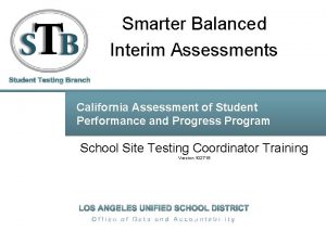 Lausd interim assessments