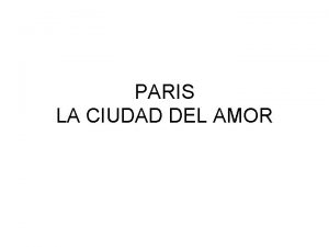 PARIS LA CIUDAD DEL AMOR Cabecera de Notre