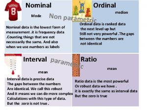 Ordinal vs nominal