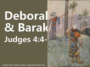 Deborah Barak Judges 4 4 7 ROBISON STREET