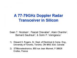 Weather radar transceiver