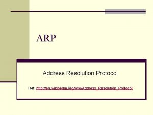 Arp protocol wikipedia