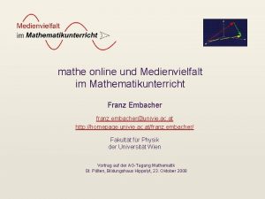 Mathe online at