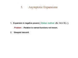 Expansion of negative power