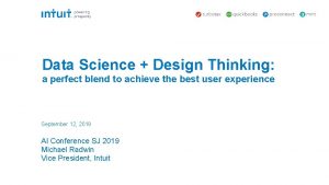 Design thinking for data science
