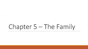 Chapter 5 The Family Family Murdock 1949 Traditional
